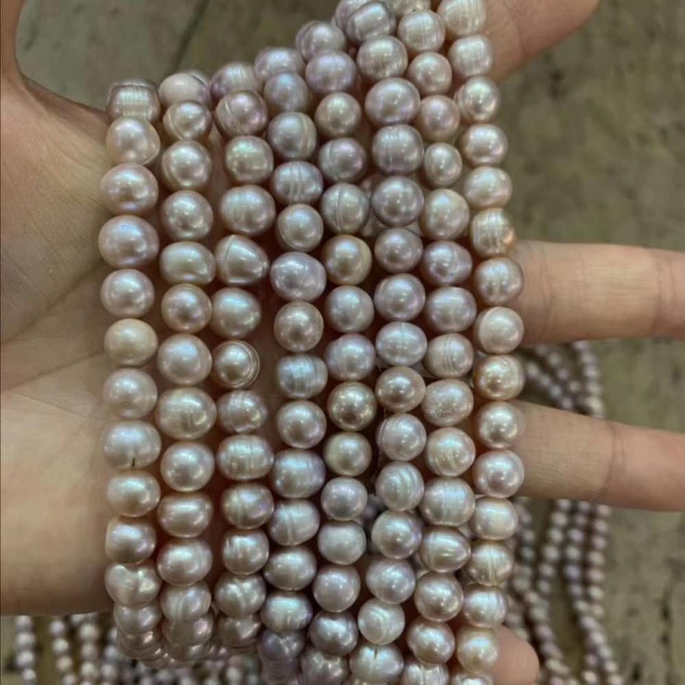 Freshwater pearl loose pearl strand wholesale natural pearls for making jewelry 4